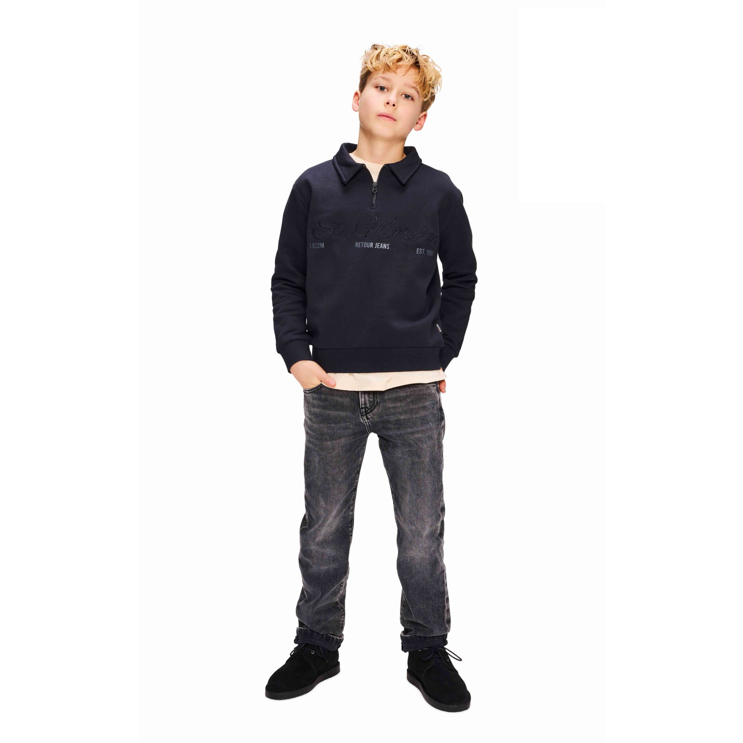 Landon - medium grey denim